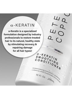 Peter Coppola PETER COPPOLA A-Keratin Smoothing Conditioner - Detangles, Nourishes, Eliminates Frizz, Smooths And Restores Shine - Infused With Argan Oil, Jojoba, Coconut Oil And Grape Seed Oil (10 oz)  - Image 4