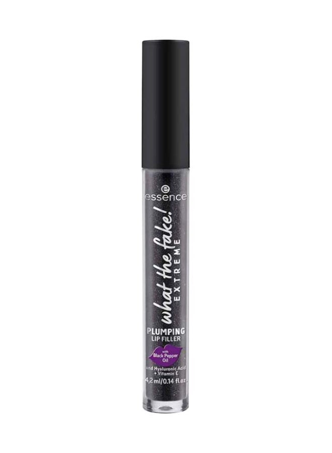 Essence What The Fake! Extreme Plumping Lip Filler | 03 Black Pepper Me Up! | Shiny Colour Adapting Lip Gloss | With Applicator | Hydrating Formula with Hyaluronic Acid & Vitamin E | 4.2 ml Color Changing Berry Finish - Image 1