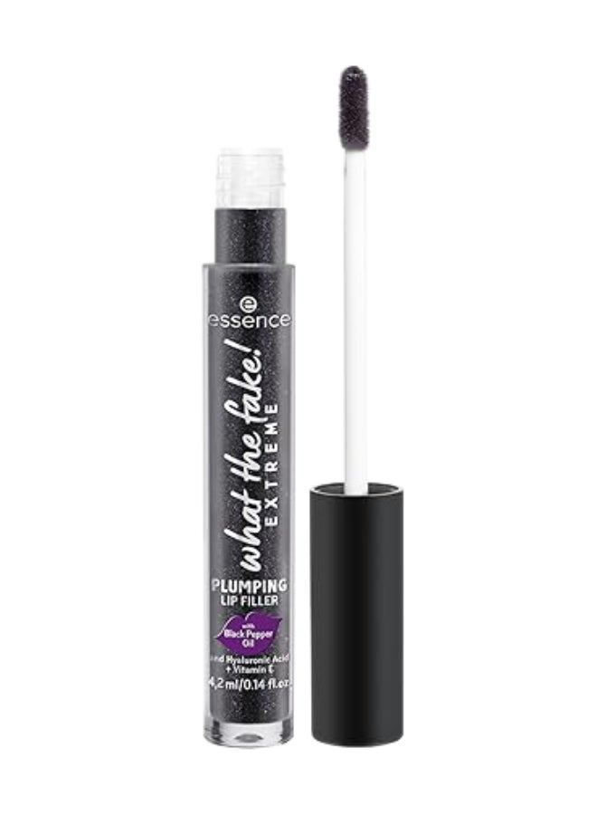 Essence What The Fake! Extreme Plumping Lip Filler | 03 Black Pepper Me Up! | Shiny Colour Adapting Lip Gloss | With Applicator | Hydrating Formula with Hyaluronic Acid & Vitamin E | 4.2 ml Color Changing Berry Finish - Image 2