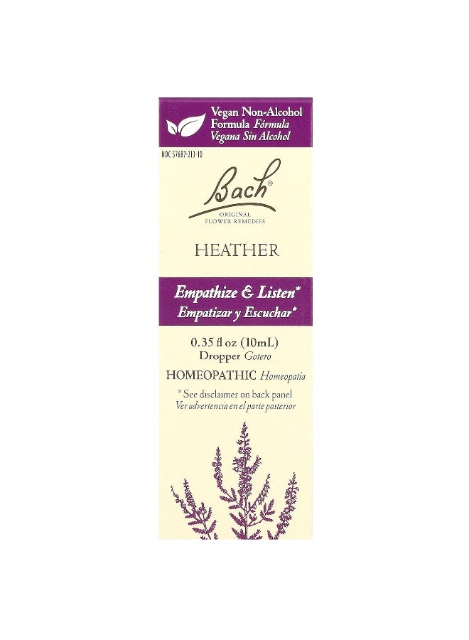 Bach باخ، العلاجات الزهرية الأصلية، هيذر، 0.35 أونصة سائلة (10 مل) - Image 1