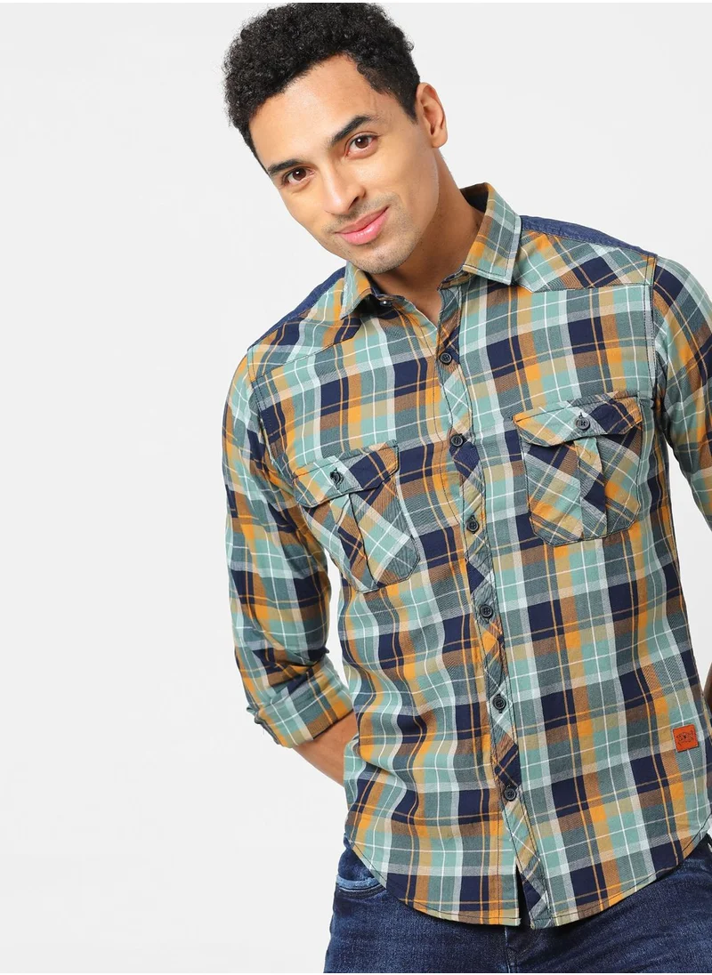 Campus Sutra Check Shirt
