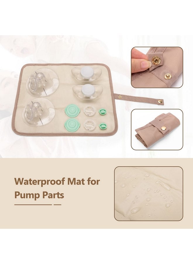 لوكسجا حقيبة مضخة الثدي القابلة للارتداء من Luxja (مع حصيرة مقاومة للماء) متوافقة مع مضخة الثدي Momcozy وElvie، وحقيبة حمل لمضخة الثدي القابلة للارتداء وأجزاء إضافية (براءات اختراع قيد الانتظار)، باللون الأسود - Image 3