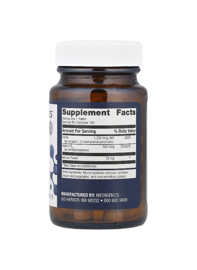 Metagenics Metagenics, Intrinsi Vitamin B12-Folate™, 180 Tablets  - Image 2