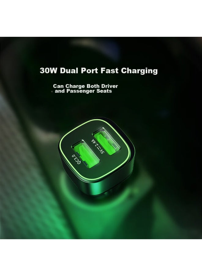 360 Car Charger, Dual-port Car Charger C5, Smart Protectio - Image 2