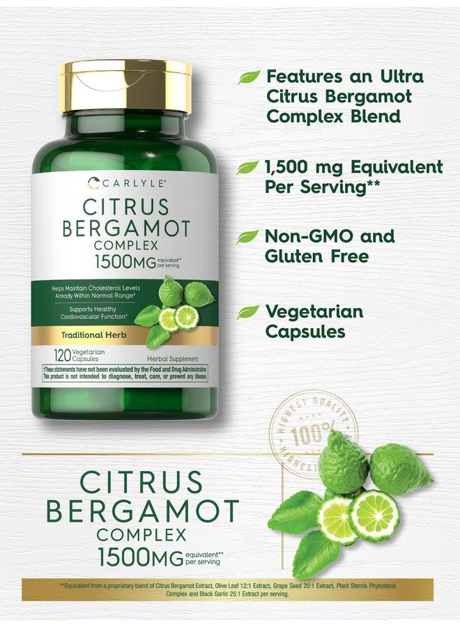 كارلايل حمضيات البرغموت | مركب ١٥٠٠ ملغ | ١٢٠ كبسولة | مكمل غذائي خالٍ من الغلوتين وغير معدّل وراثيًا - Image 4
