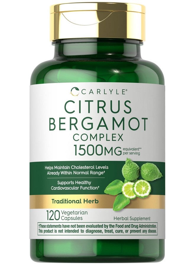 كارلايل حمضيات البرغموت | مركب ١٥٠٠ ملغ | ١٢٠ كبسولة | مكمل غذائي خالٍ من الغلوتين وغير معدّل وراثيًا - Image 1