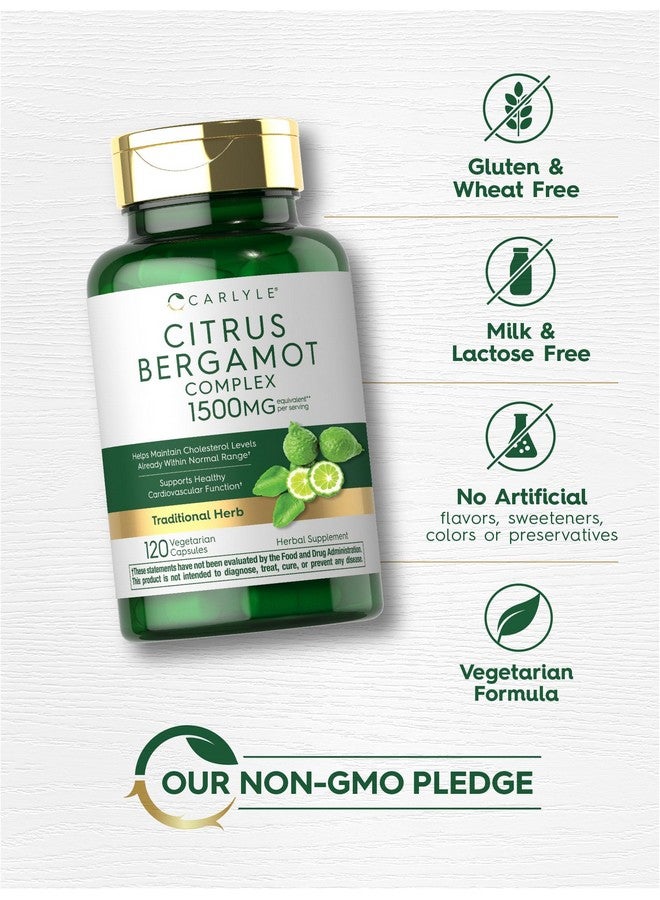 كارلايل حمضيات البرغموت | مركب ١٥٠٠ ملغ | ١٢٠ كبسولة | مكمل غذائي خالٍ من الغلوتين وغير معدّل وراثيًا - Image 5