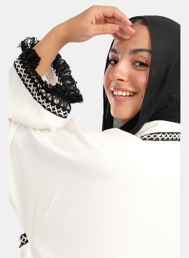Clue Linen Open Front Kimono  - Image 3