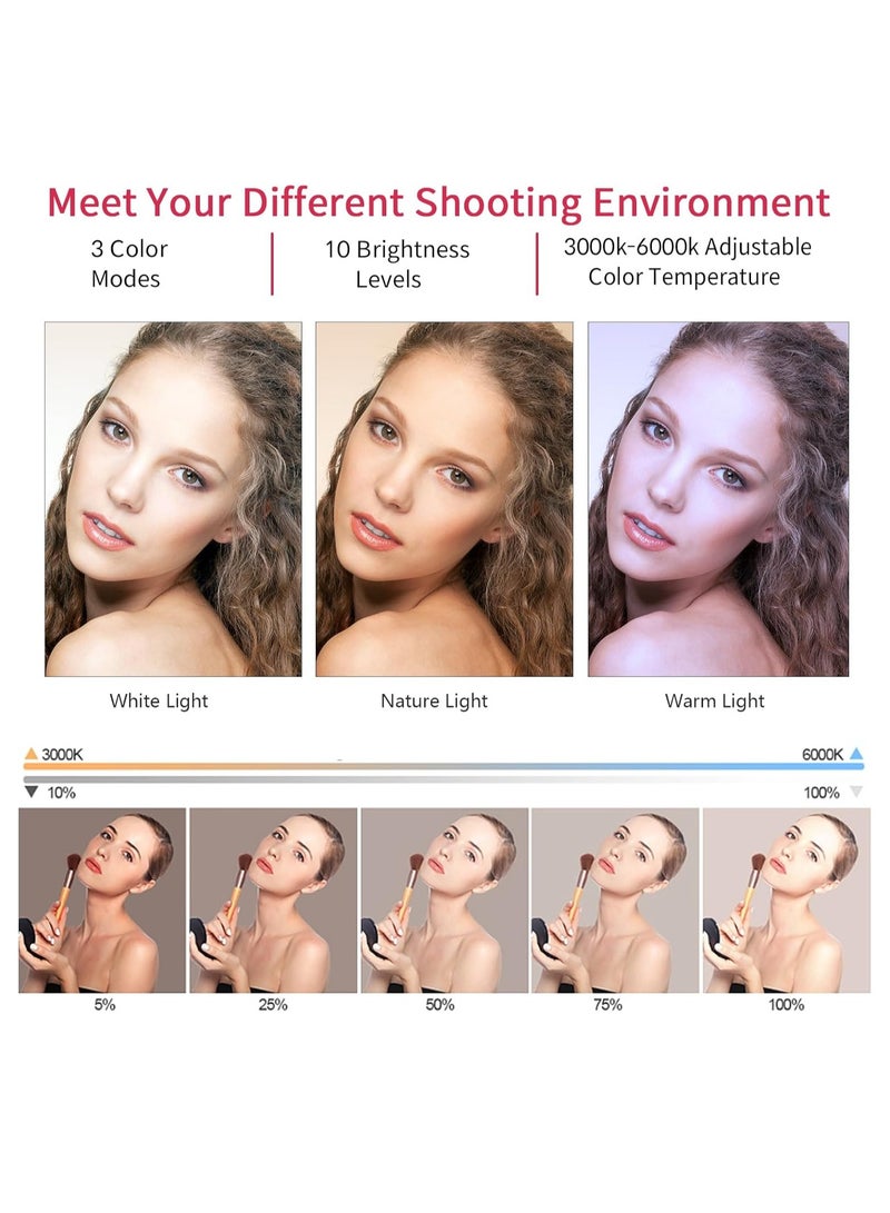 21 Inch LED Ring Light with Tripod Stand, Video Ring Light for Selfie, Vlogging, Conference, Studio, YouTube, TikTok, Makeup with Carrying Bag and Remote Control, CRI>97  - Image 2