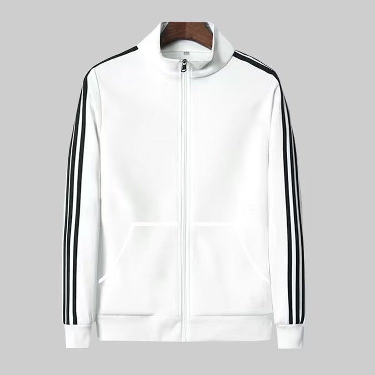 Jackets, Sportswear, Group Uniforms, Men'S And Women'S Sweatshirts, Three-Stripe Running Student Work Clothes, Trendy - Image 3