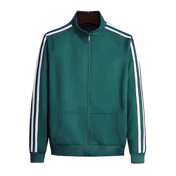 Jackets, Sportswear, Group Uniforms, Men'S And Women'S Sweatshirts, Three-Stripe Running Student Work Clothes, Trendy - Image 4