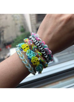 Rainbow Loom Mega Combo Set Features 7000+ Colorful Rubber Bands 2 Step By Step Bracelet Instructions Organizer Case Great Gift For Kids 7+ To Promote Fine Motor Skills  - Image 5