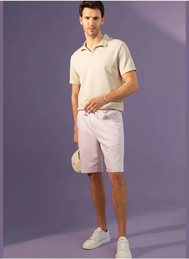 ديفاكتو Regular Fit Side Pockets Midi Short