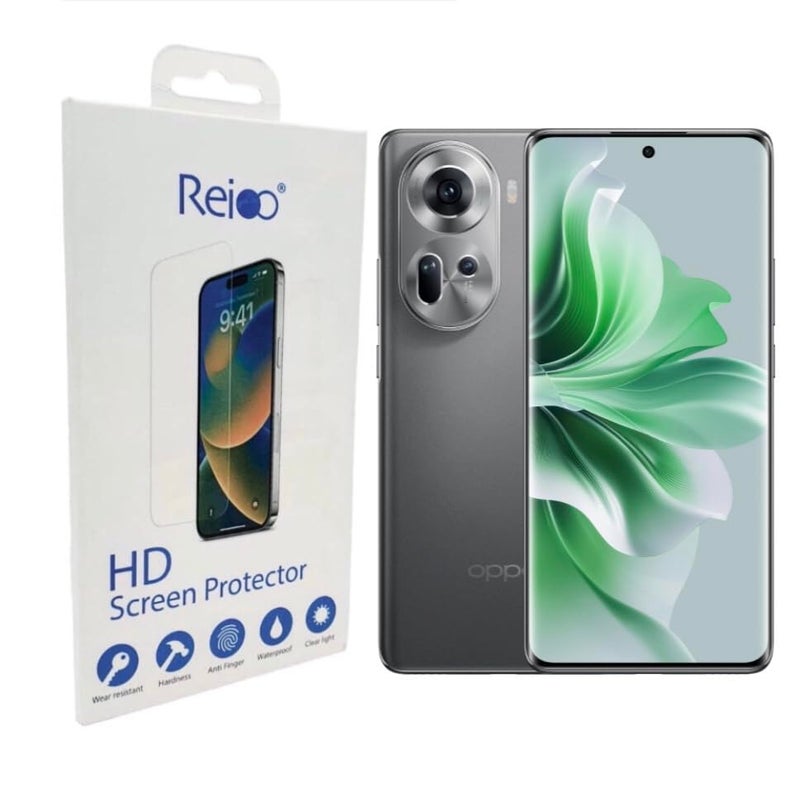 Oppo Reno 11 (5g) Front and Back Nano Gelatin Screen Protector Hard Back Screen Protector Compatible with Oppo Reno 11 (5G) Flexible Hydrogel for Oppo Reno 11 (5G)