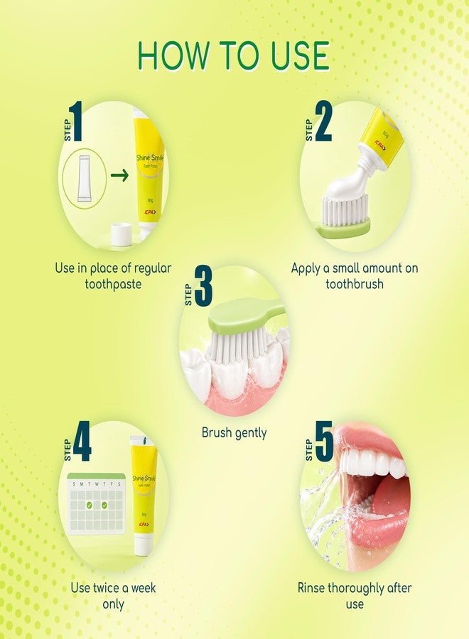 ICPA Shine N Smile Tooth Polish (Pack Of 2) and Ultrasoft Toothbrush (Pack Of 3) - Image 5