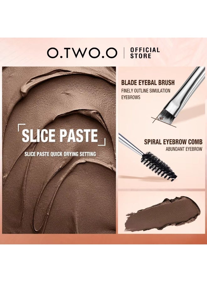 O.TWO.O O TWO O 2 IN 1 Eyebrow Wax Brow Cream Eyebrow Enhancer Long Lasting Waterproof with Free Eyebrow Brush - Image 5