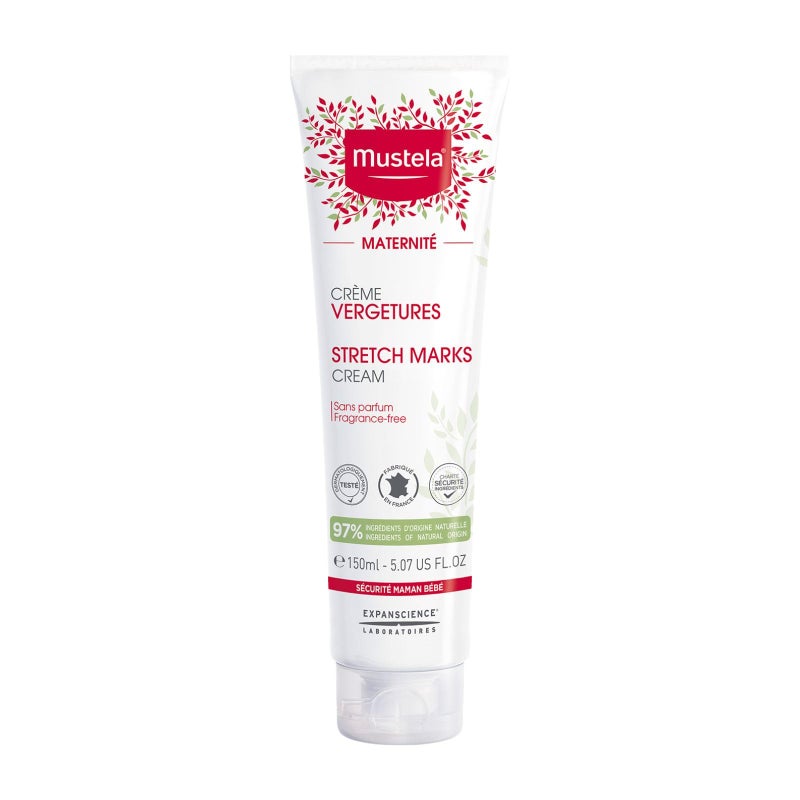 Mustela Maternity Stretch Marks Cream for Pregnancy - with Natural Avocado, Maracuja & Shea Butter - Fragrance-Free & EWG Verified - 5.07 fl. Oz - Image 1