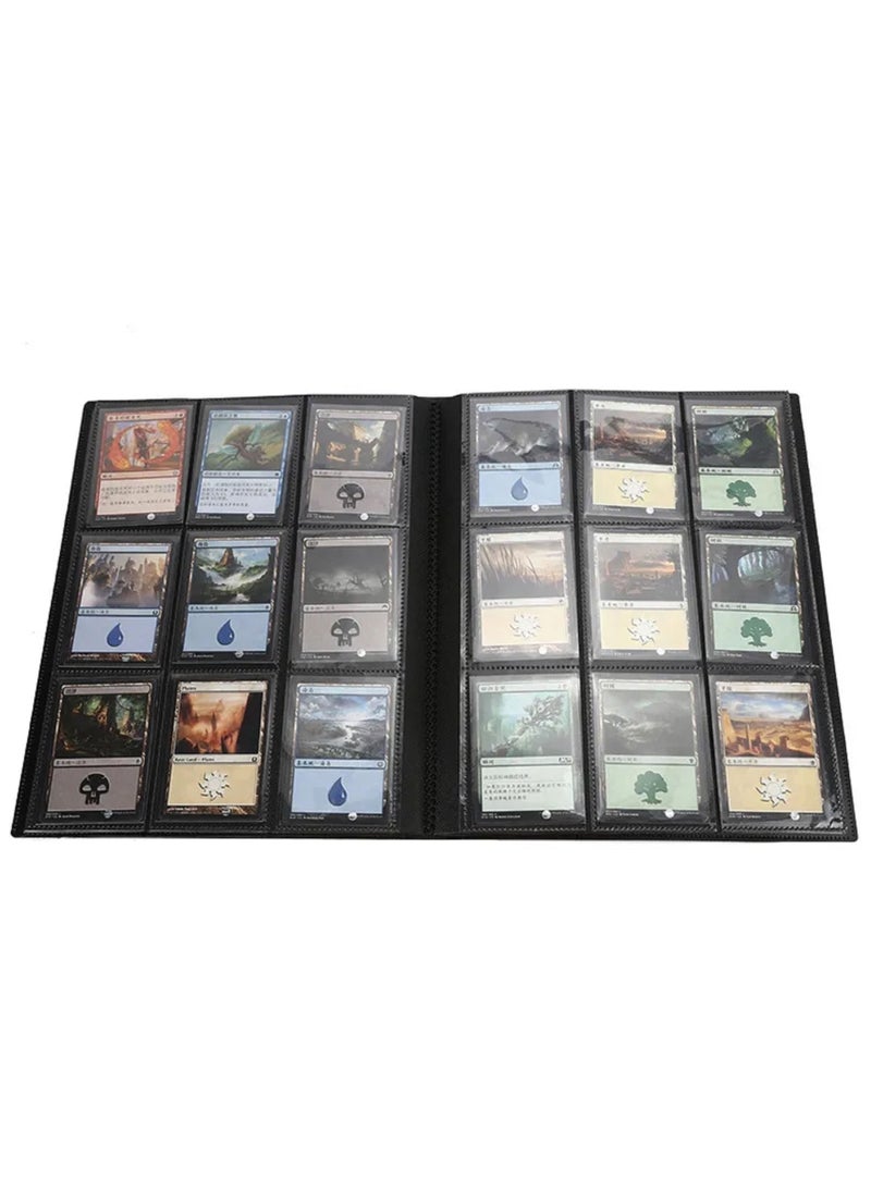 Superme - Sport Fans Gaming Card Collection Binder, 360 Pockets Side Loading TGG Trading Card Collection Book, Black - Image 1