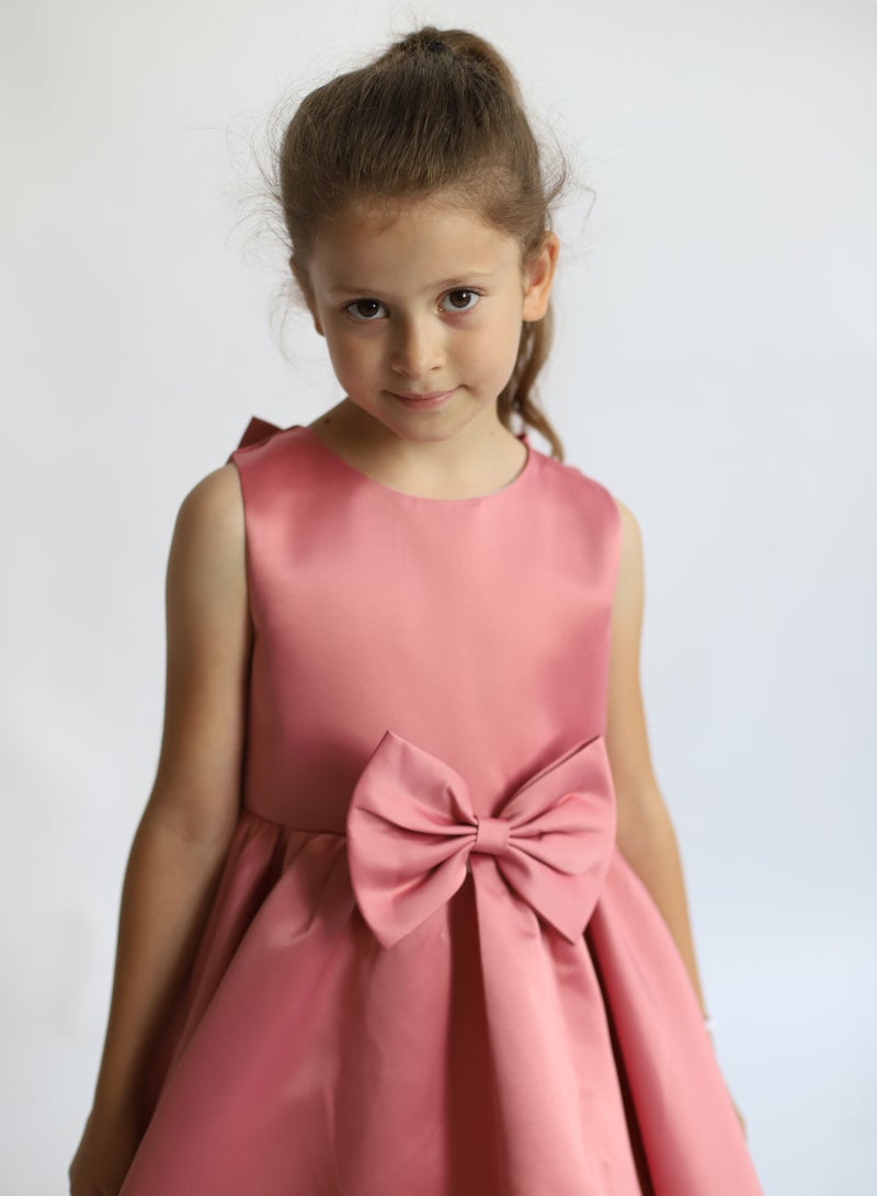 D'Daniela Satin Bow Dress - Image 4