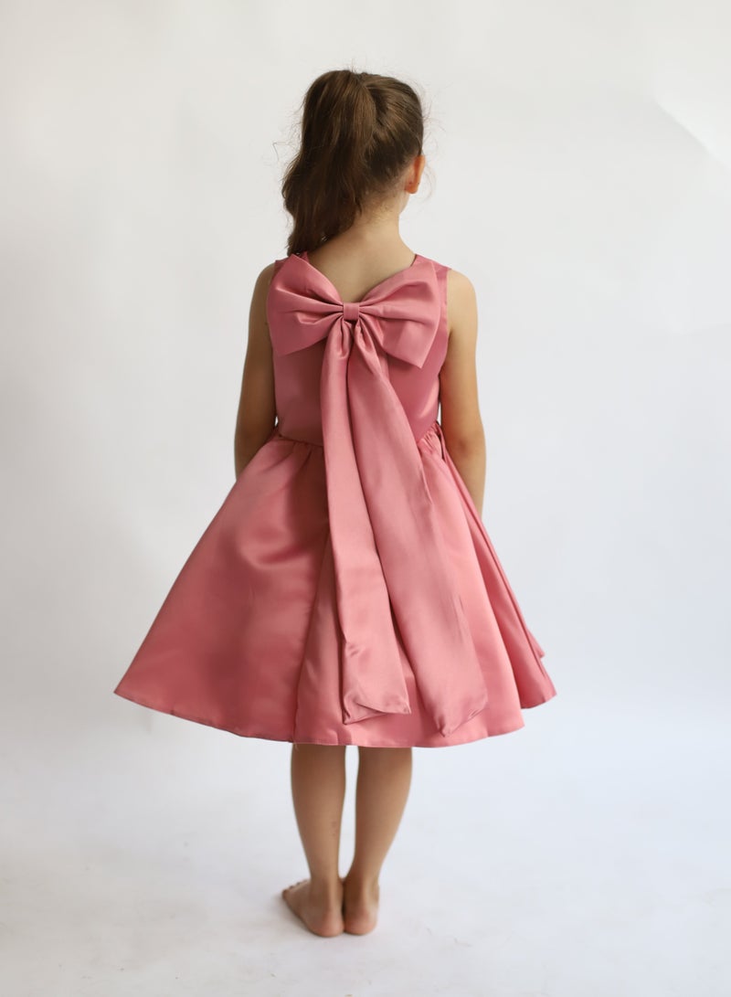 D'Daniela Satin Bow Dress - Image 5