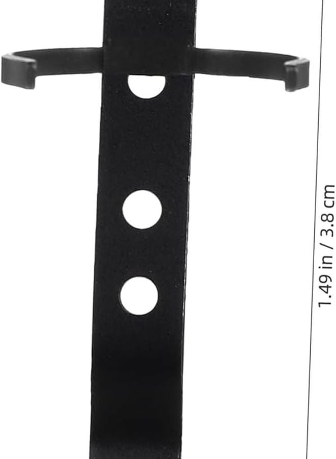 Black Metal Flashlight Waist Belt Clip Durable Clamp Lightweight Outdoor Attachment Secure Easy Detach - Image 3