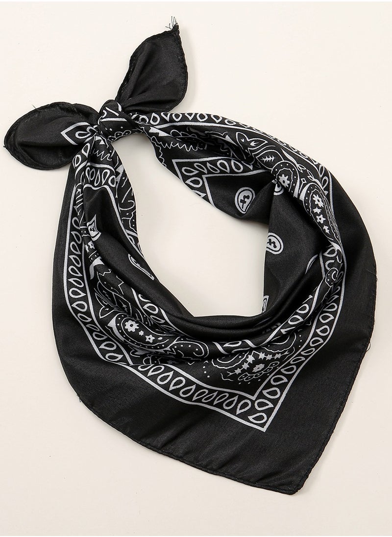 Generic Cowboy Bandanas Cashew Printed Scarf Small Square Scarves Sun Protection Lightweight Multifunctional Headband  - Image 2