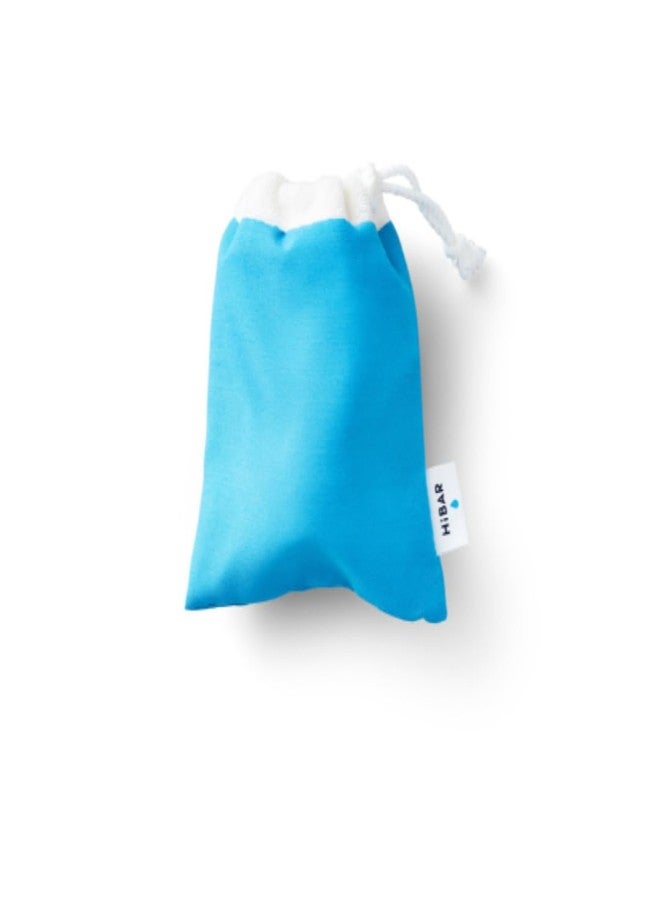 HIBAR Travel Pouch 2 Pack, Shampoo and Conditioner Bar Travel Bag, Portable Terry Cloth Drawstring Bag, Lightweight Sustainable On-The-Go Holder Case, Quick Dry, Fits 1 Bar - Image 2