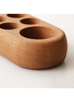 PhantomSky PhantomSky 9 Slots Wooden Aromatherapy Essential Oil Carrying Holder Rack, Natural Wood Essential Oil Organizer Storage Box Case Display Holds for Travel and Presentations  - Image 3
