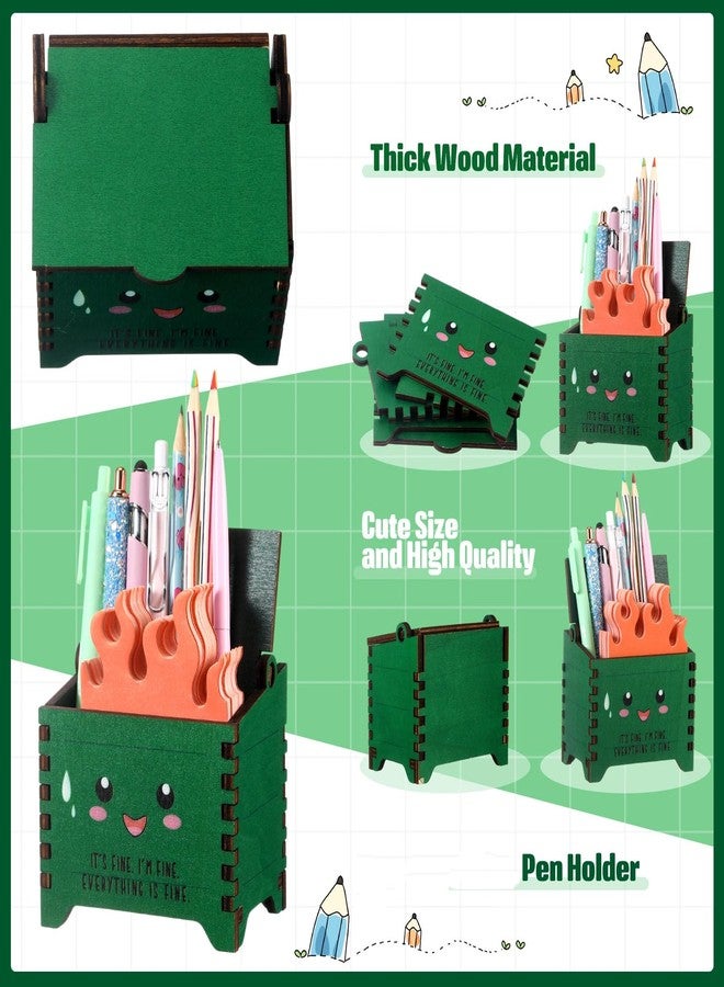 Sherr 6 Set Employee Appreciation Gifts Bulk Team Dumpster Pencil Holder & Fire Sticky Note Funny Desk Organizer Accessories for Staff Dispatcher Volunteer Teacher Nurse - Image 3