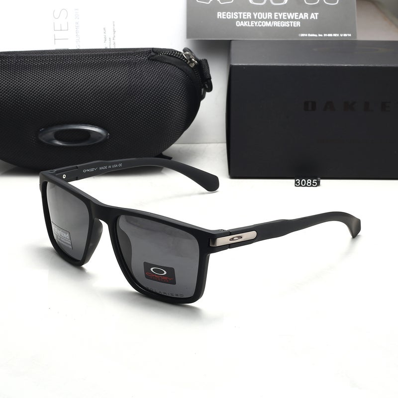 Oakley Holbrook Style Polarized Sunglasses, Matte Black Square Frame, UV400 Protection, for Men Women Cycling Driving - Image 1
