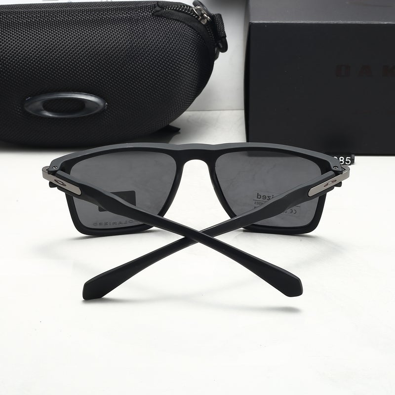 Oakley Holbrook Style Polarized Sunglasses, Matte Black Square Frame, UV400 Protection, for Men Women Cycling Driving - Image 4