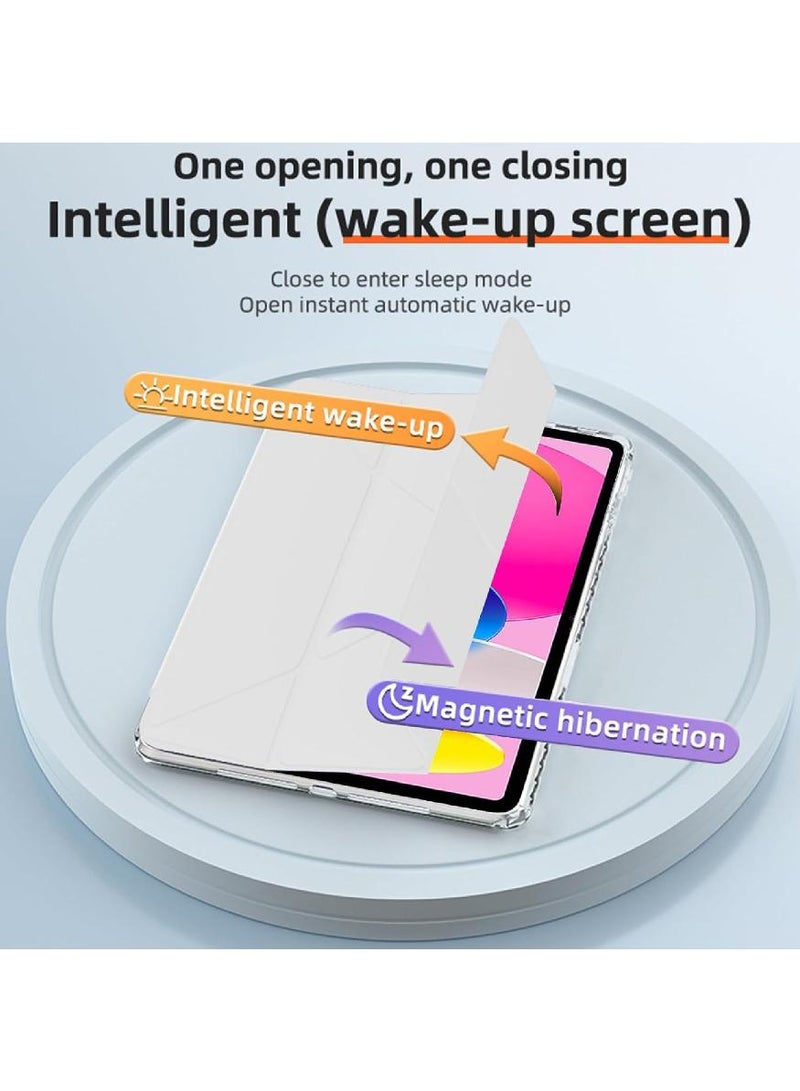 فوميمو جراب لجهاز iPad (A16) مقاس 11 بوصة من الجيل 2025/جراب لجهاز iPad 10 مقاس 11 بوصة من الجيل العاشر 2022 جراب لجهاز iPad 10 مقاس 11 بوصة من الجيل العاشر مع حامل رفيع وغطاء خلفي شفاف ناعم مع حامل قلم رصاص وغطاء ذكي لجهاز iPad مقاس 11 بوصة من الجيل العاشر 2022/10.9 بوصة من الجيل العاشر 2022 - Image 5