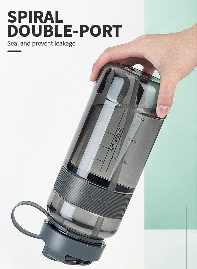 GROIC 33 oz Water Bottles with Removable Straw & Volume Marker, Leakproof Jug for Fitness water Bottle Straw, Sports Strap - Image 4