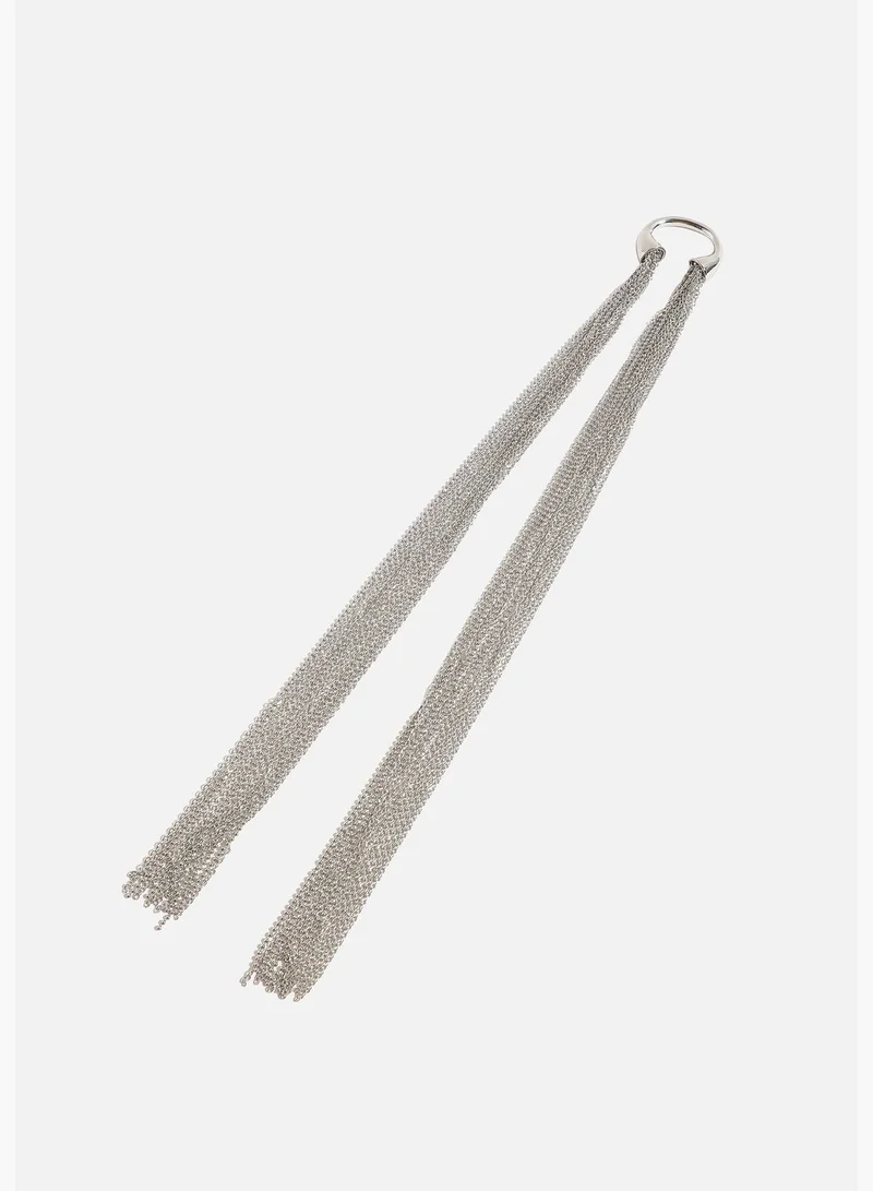 SOHI Silver Plated Designer Stone Western Wear Necklace For Women