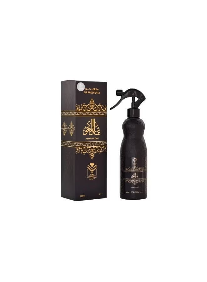 Al Maas Ashek Al.oud air freshener Clear 480 mlml - Image 1