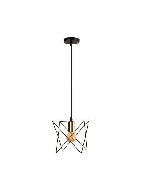 Modern And Distinctive Single Pendant | modern decorative LED E27 pendant light ceiling lamp hanging | suitable for any room | Color: Black × Gold | Size: 70x16x15 cm