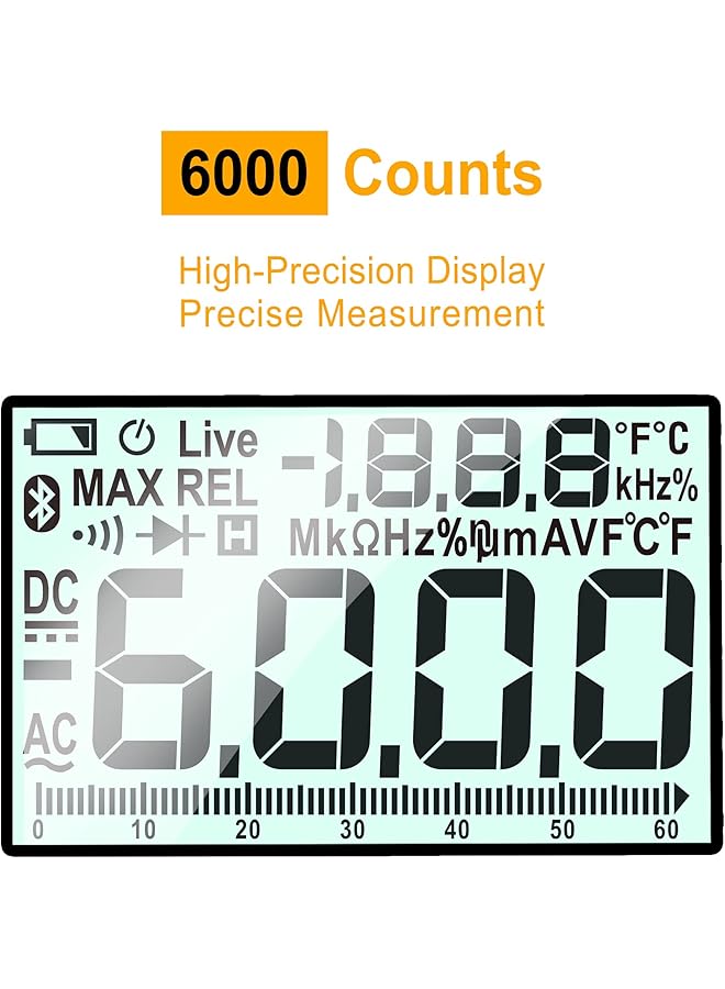 INGCO Dm7502 600V Digital Multimeter With 6000 Counts Display, Multicolor - Image 5