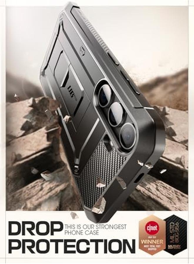SupCase Ub Pro Case For Samsung Galaxy S24 Plus 2 Front Frame Military Grade Protection Heavy Duty Rugged Case With Built In Screen Protector And Kickstand And Belt Clip Black - Image 3