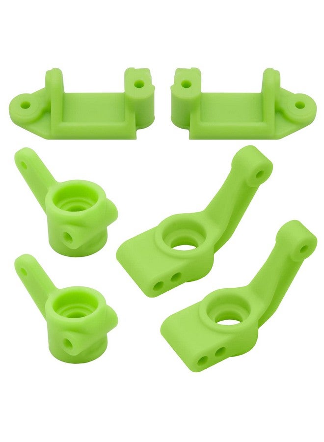 OGUNKE Ogrc Plastic Front Caster Block & Steering Blocks And Rear Stub Axle Carriers For Traxxas 1/10 2Wd Slash Stampede Rustler Replace 3632 3736 3752 (Green) - Image 1