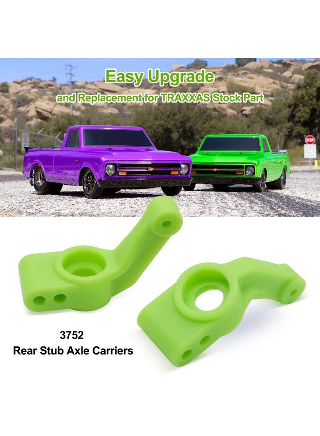 OGUNKE Ogrc Plastic Front Caster Block & Steering Blocks And Rear Stub Axle Carriers For Traxxas 1/10 2Wd Slash Stampede Rustler Replace 3632 3736 3752 (Green) - Image 4