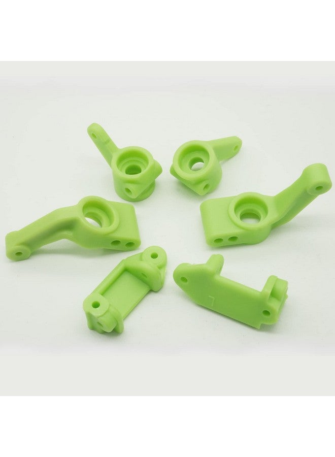 OGUNKE Ogrc Plastic Front Caster Block & Steering Blocks And Rear Stub Axle Carriers For Traxxas 1/10 2Wd Slash Stampede Rustler Replace 3632 3736 3752 (Green) - Image 5