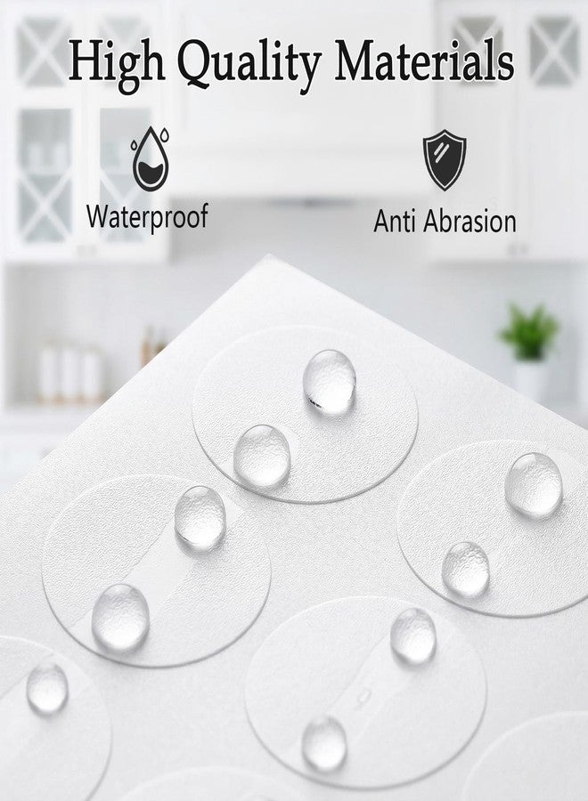 Cranviech 290 Pcs Screw Hole Cover Stickers, PVC Screw Hole Cover Caps, 3 Sheets 12mm 15mm 21mm Self-Adhesive Dustproof Sticky Decals, for Wood Furniture Cabinet (White) - Image 3