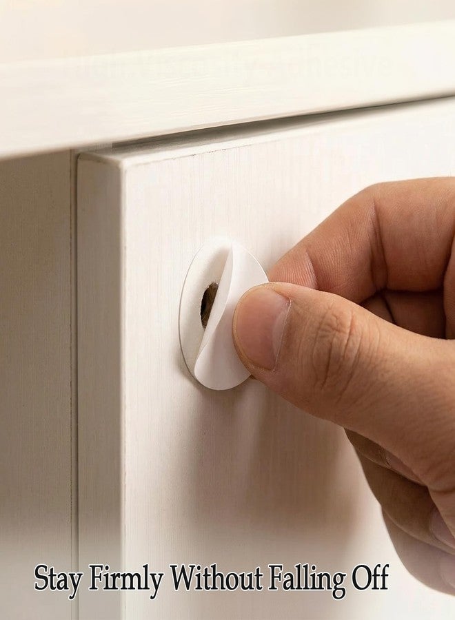 Cranviech 290 Pcs Screw Hole Cover Stickers, PVC Screw Hole Cover Caps, 3 Sheets 12mm 15mm 21mm Self-Adhesive Dustproof Sticky Decals, for Wood Furniture Cabinet (White) - Image 5