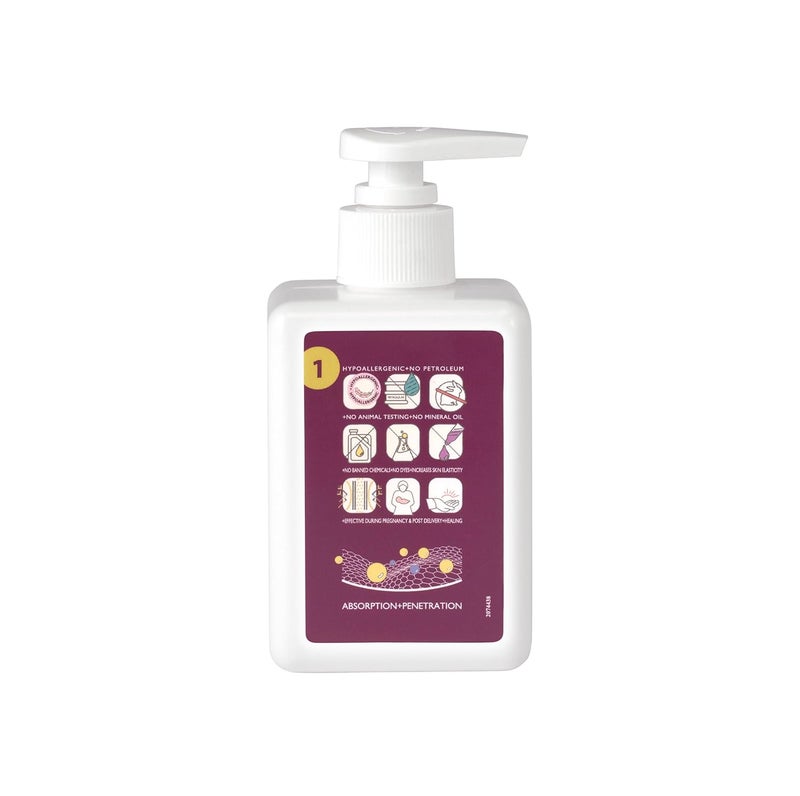 EQUALSTWO Anti Stretch Mark Oil 200ml 100 Natural Stretch Marks Removal Oil for Pregnancy Enriched with Flex Seeds  Oat Oil to Lighten Scars Dermatologically Tested No Paraben No Sulphate - Image 2