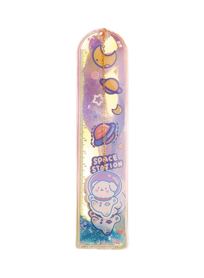 NIBEMINENT Glitter Quicksand Ruler Bookmark Multicolour - Image 1