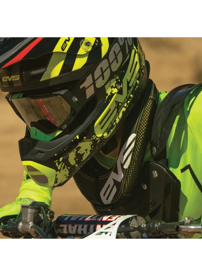 EVS EVS unisex adult POWERSPORTS PROTECTIVE GEAR, Black/Hi-viz, US  - Image 3