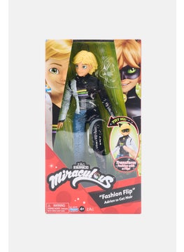 ZAG Heroez Miraculous Fashion Flip Adrien To Cat Noir With Sequins Outfit  Fashion Doll  - Image 1