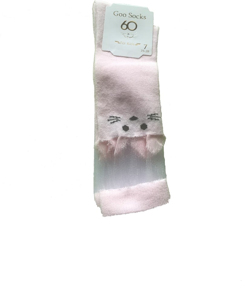 Goo Socks 12 Pairs Pink Color Knee High Kids Socks 