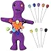 Waybas 10Pcs Voodoo Doll Kit Real Voodoo Dolls with 9 Skull Pins Creepy Ghost Doll Revenge Spells Voodoo Doll Relieve Stress Horror Doll for Halloween Christmas Birthday Ornament Decoration Purple - Image 2