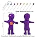 Waybas 10Pcs Voodoo Doll Kit Real Voodoo Dolls with 9 Skull Pins Creepy Ghost Doll Revenge Spells Voodoo Doll Relieve Stress Horror Doll for Halloween Christmas Birthday Ornament Decoration Purple - Image 4